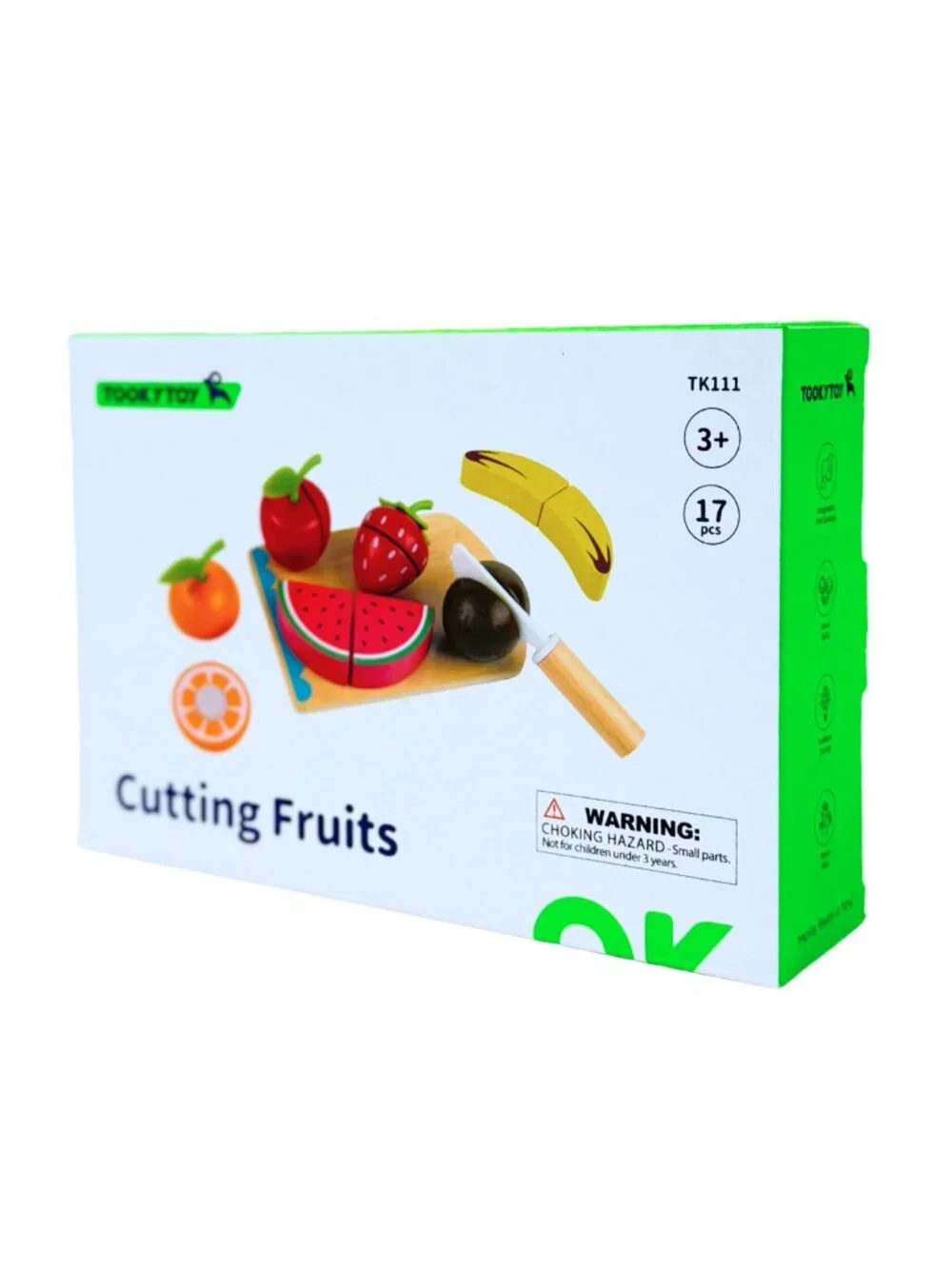 NEW Montessori Wooden Cutting Fruit Set Pretend Play Kitchen Toy Kids Gift